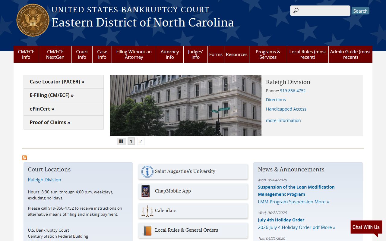 Camden County Superior Court District Court bankruptcy court distinction