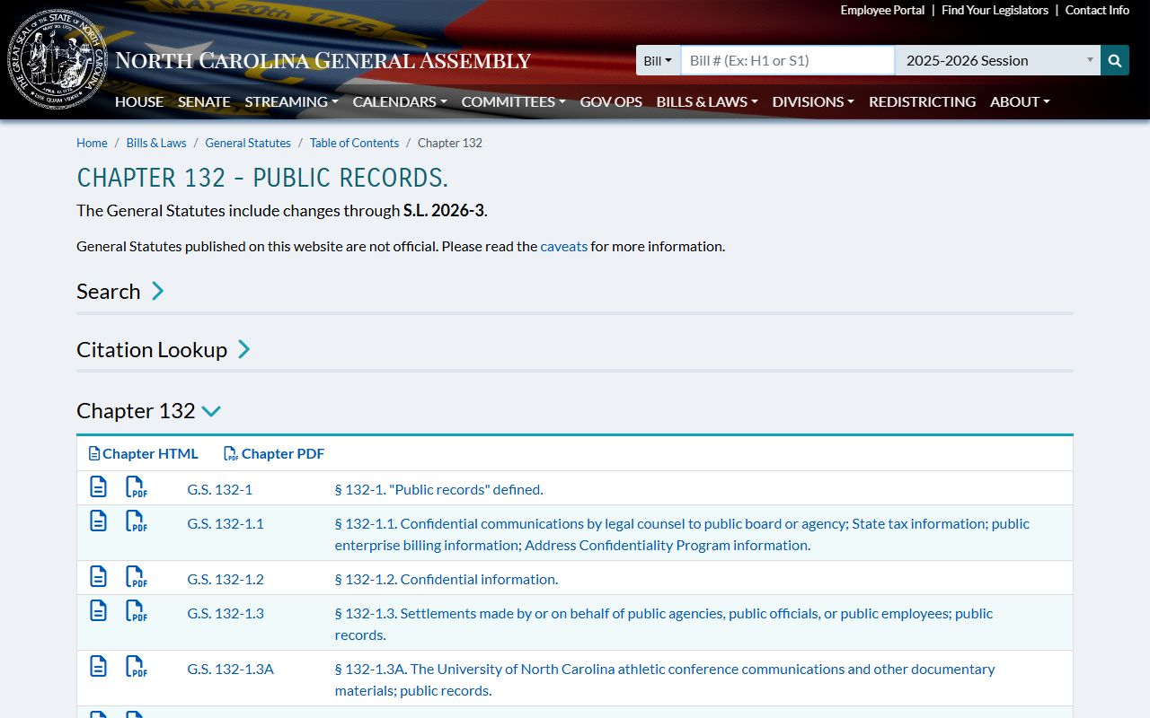 Camden County probate records North Carolina public records statutes